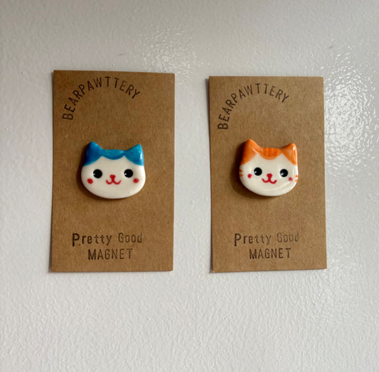 Bear Pawttery Cat Magnet