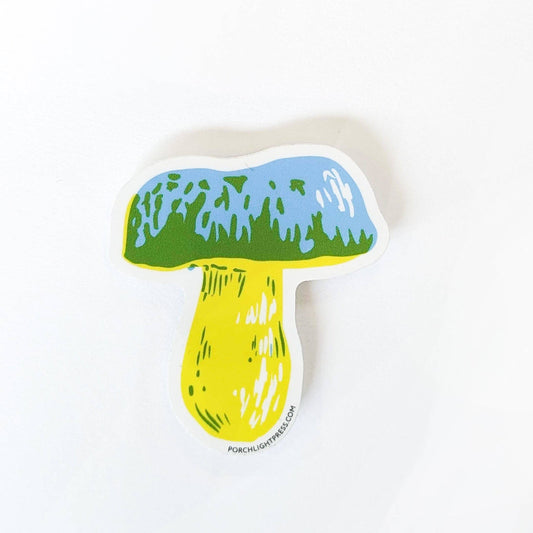 Sticker: Vibrant Bolete Mushroom
