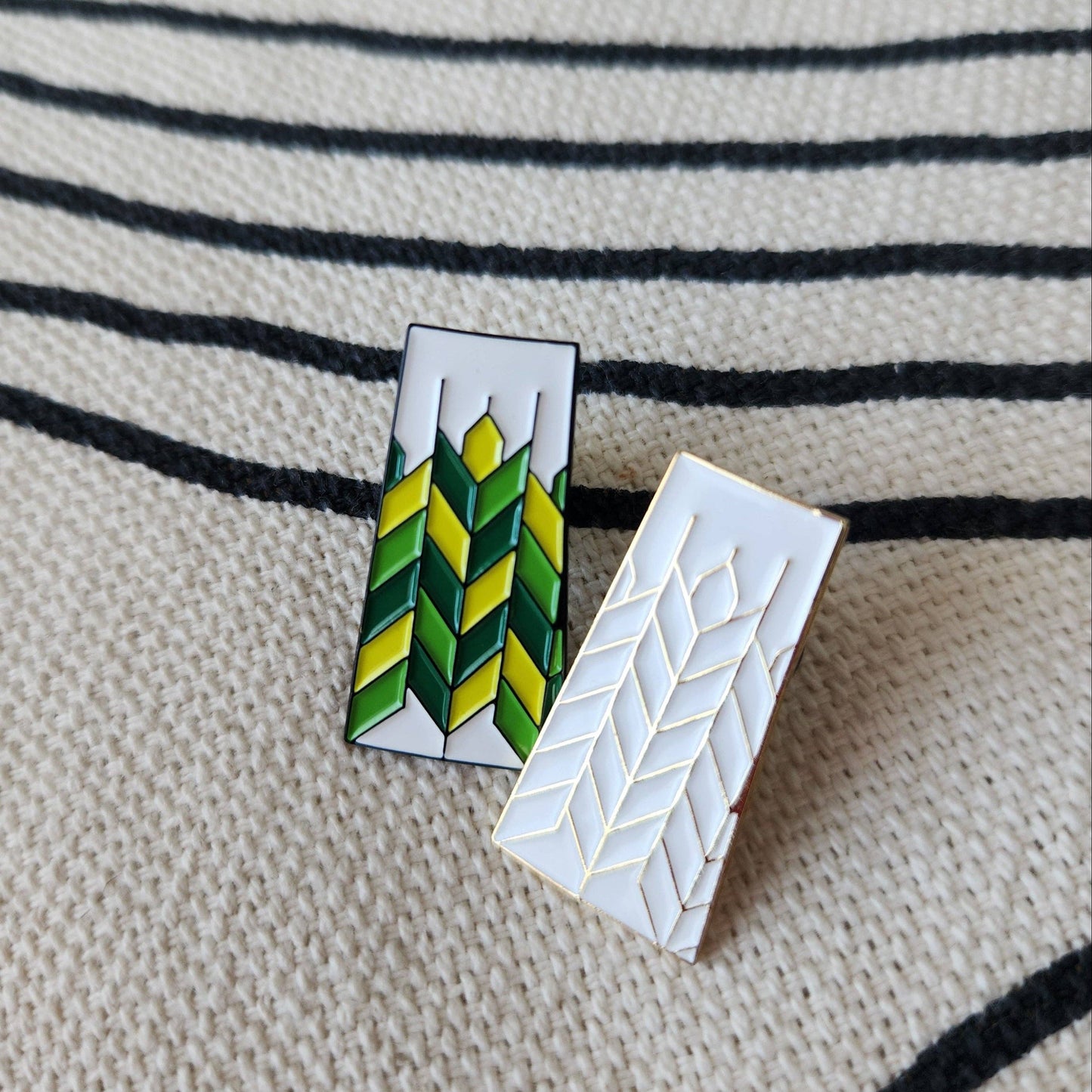 Saskatchewan Patchwork | Enamel Pin: Gold