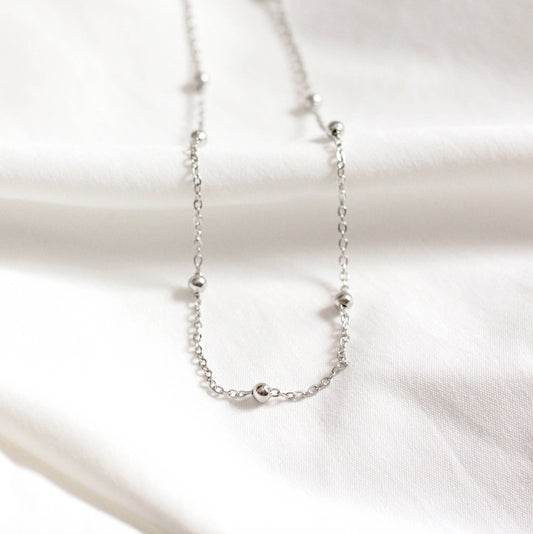 Satellite Chain Necklace: Silver