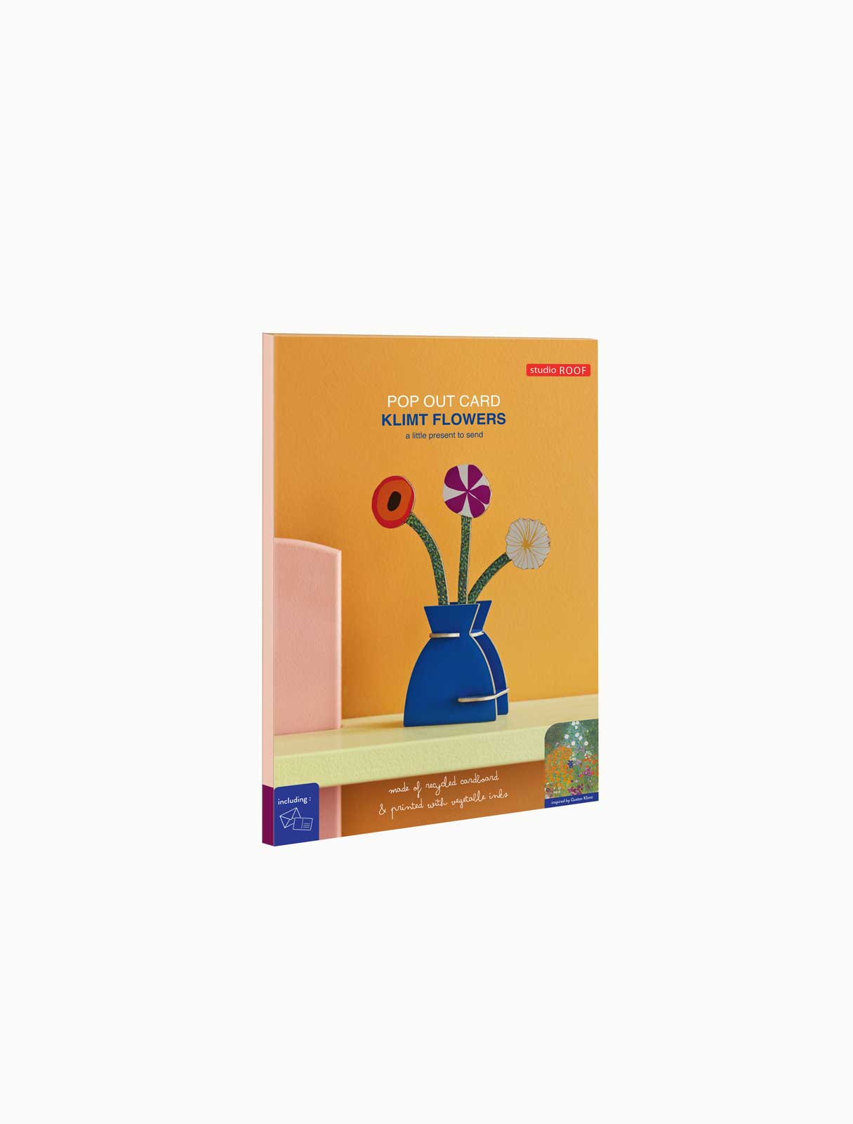 3D Pop Out Card - Klimt Flowers