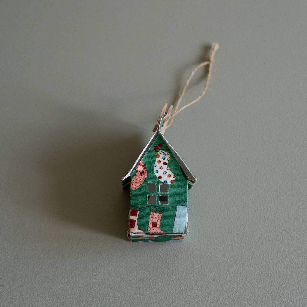 Holiday Fabric House Luminary: Holiday Sweaters (blue)