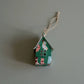 Holiday Fabric House Luminary: Ornaments (green)