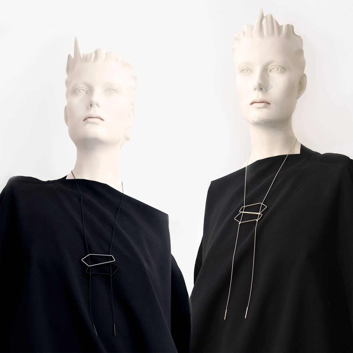 Fret Necklace: Satin Silver