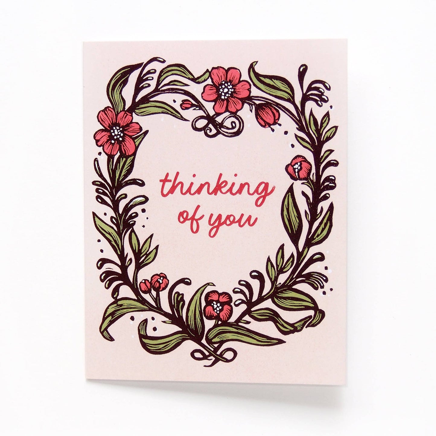 ‘Thinking of You’ Linocut Card by Hawk and Rose
