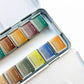 Watercolor Set - Travel-Friendly Metal Palette - 12 Colors: Watercolors-Metal Palette