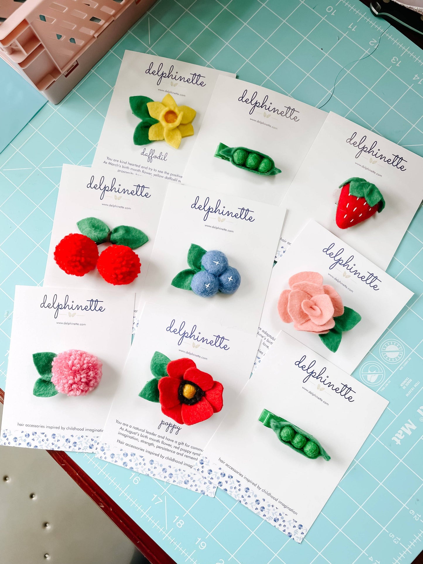 Kids' Cherry Pom Pom Hair Tie