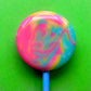 Mini Handcrafted Rainbow Lollipops: Rhubarb and Custard