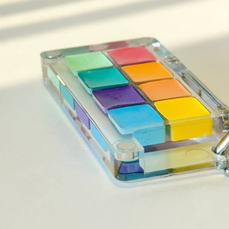 Portable Mini High Pigment Watercolor Paints Keychain (8 colors): Regular