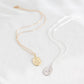 Rose Medallion Necklace: Gold
