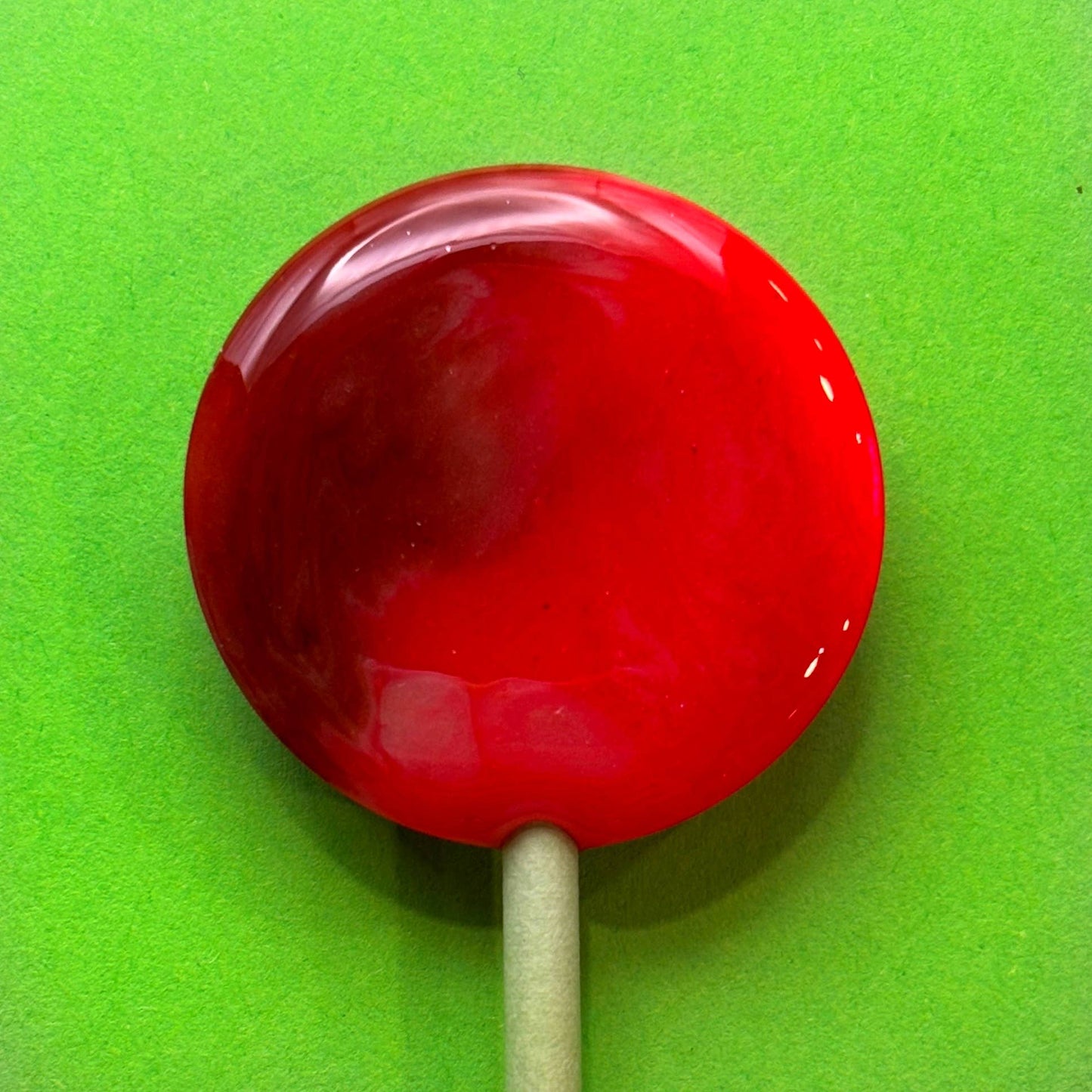 Mini Handcrafted Rainbow Lollipops: Rhubarb and Custard