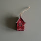 Holiday Fabric House Luminary: Trees (white)
