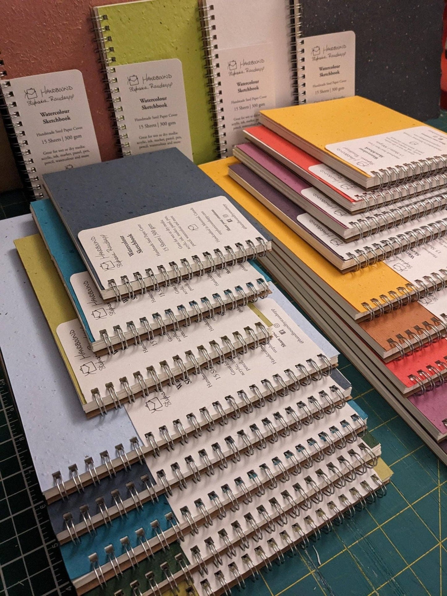Small | Plantable Watercolour Sketchbooks: Magenta