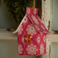 Holiday Fabric House Luminary: Ornaments (green)