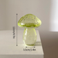 Mini Glass Mushroom Bud Vase: Orange