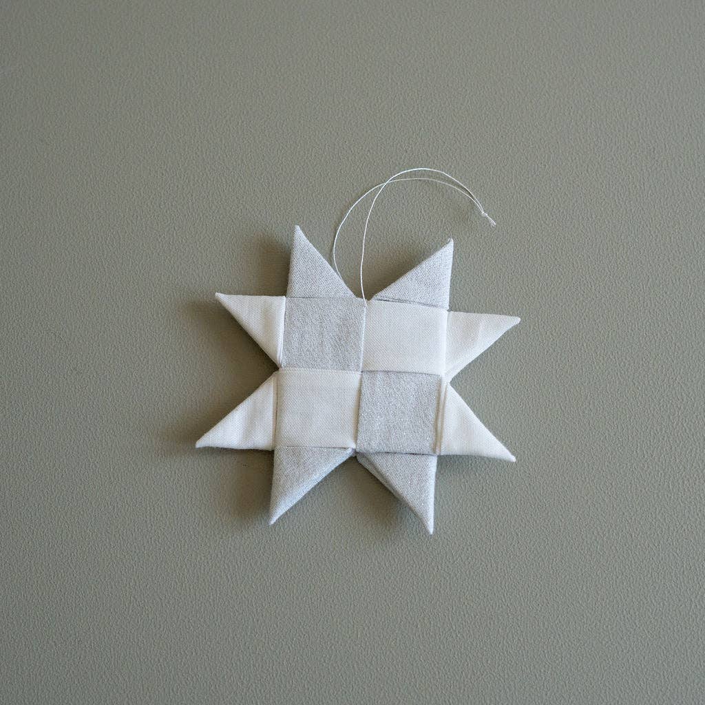 Large Folded Fabric Star: Light Pink