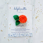 Orange Marigold Hair Clip - October Birth Month Flower Gift