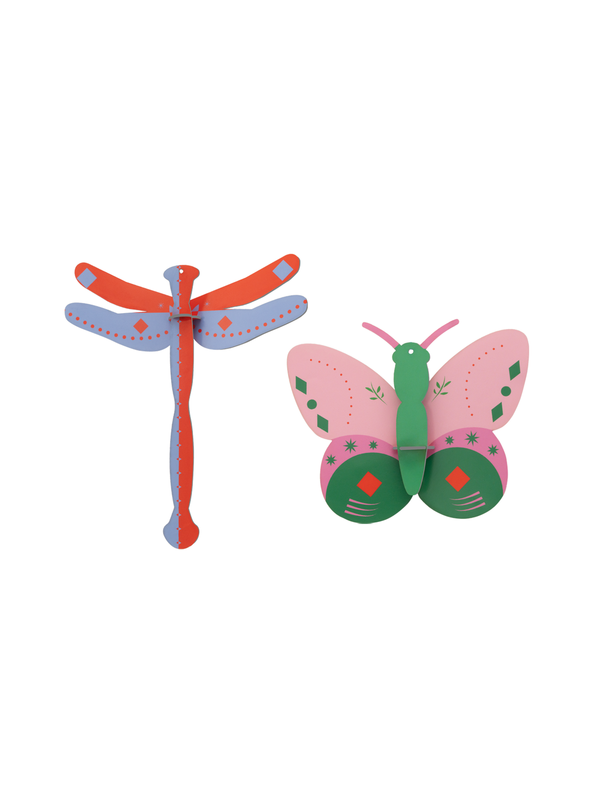3D Ornament - Folk Butterflies
