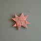 Large Folded Fabric Star: Light Pink