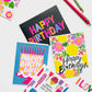 Happy Birthday 3D Brights Note Card