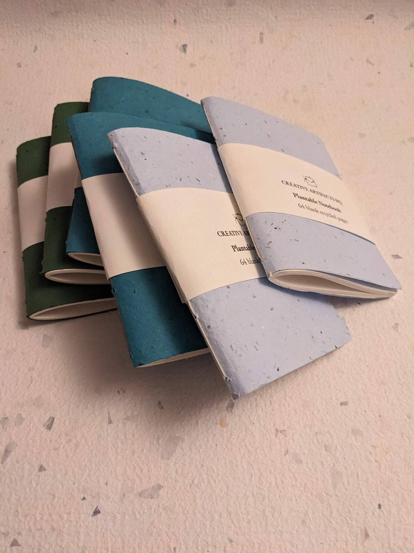 Pocket | Plantable Cotton Notebook: Grass green