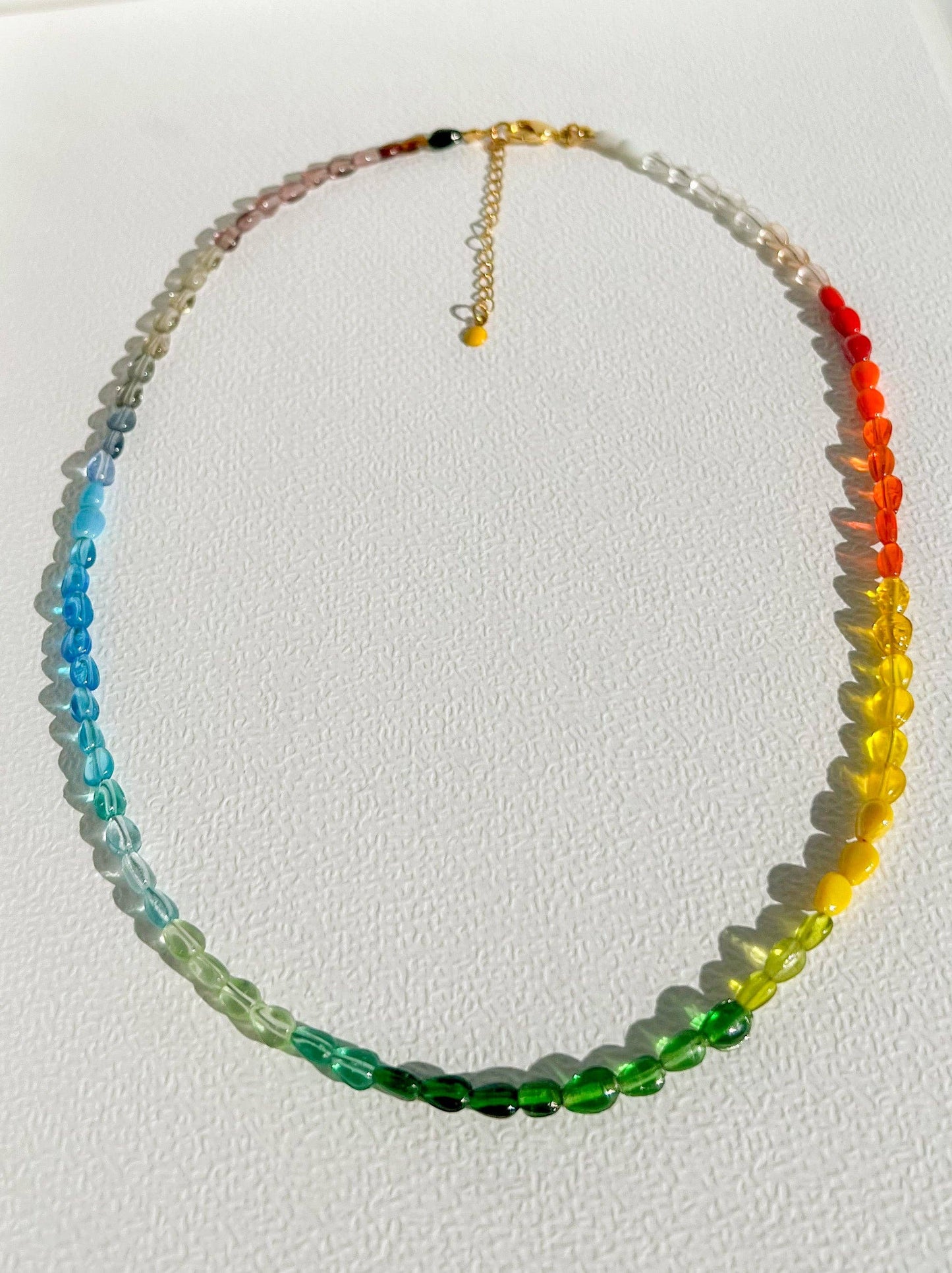 Rainbow Necklace: 20"
