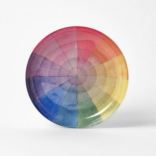 Enamel Printed Tray - Vintage Colour Wheel