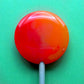 Mini Handcrafted Rainbow Lollipops: Rhubarb and Custard