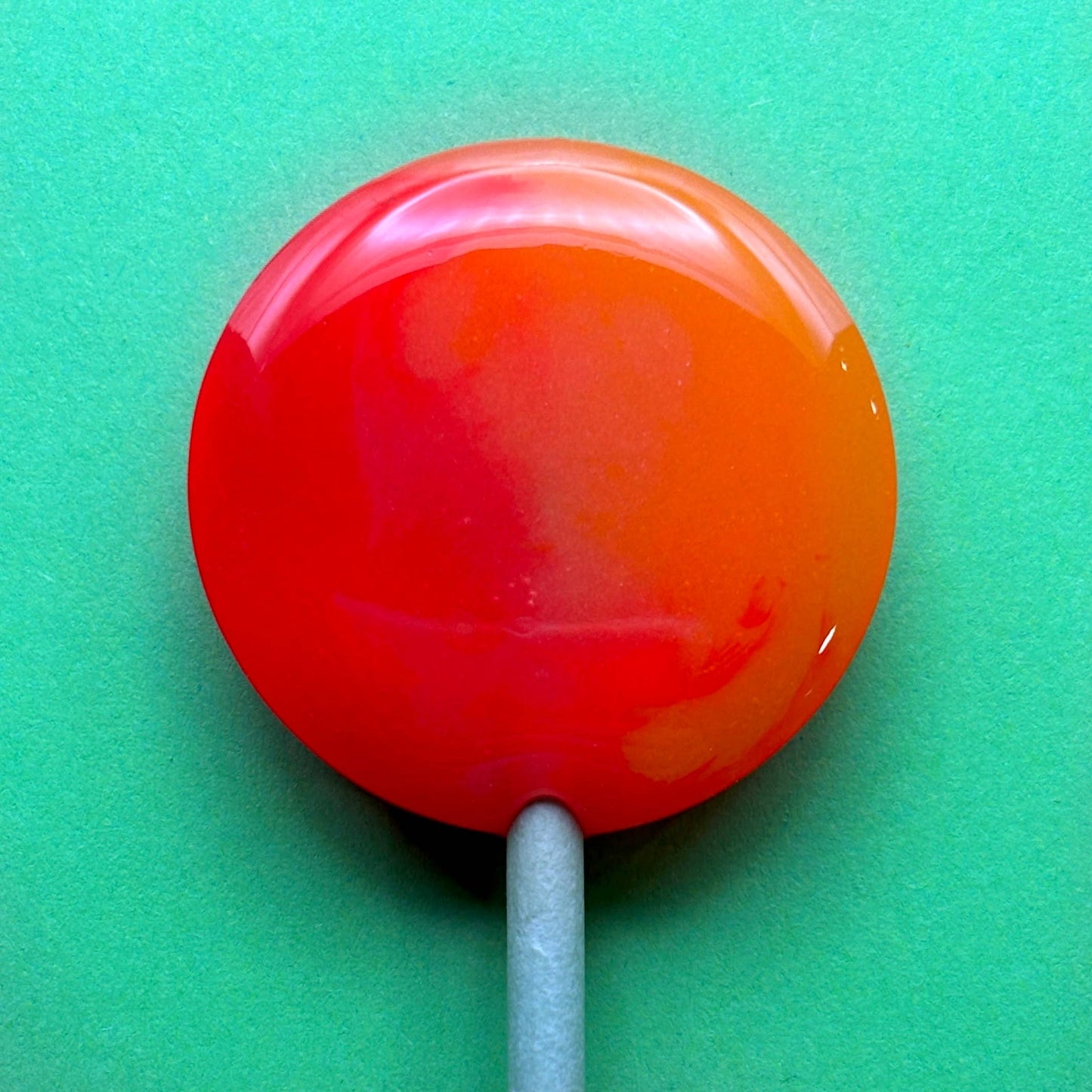 Mini Handcrafted Rainbow Lollipops: Rhubarb and Custard