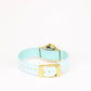 Pale blue/cream and gold women's watch
