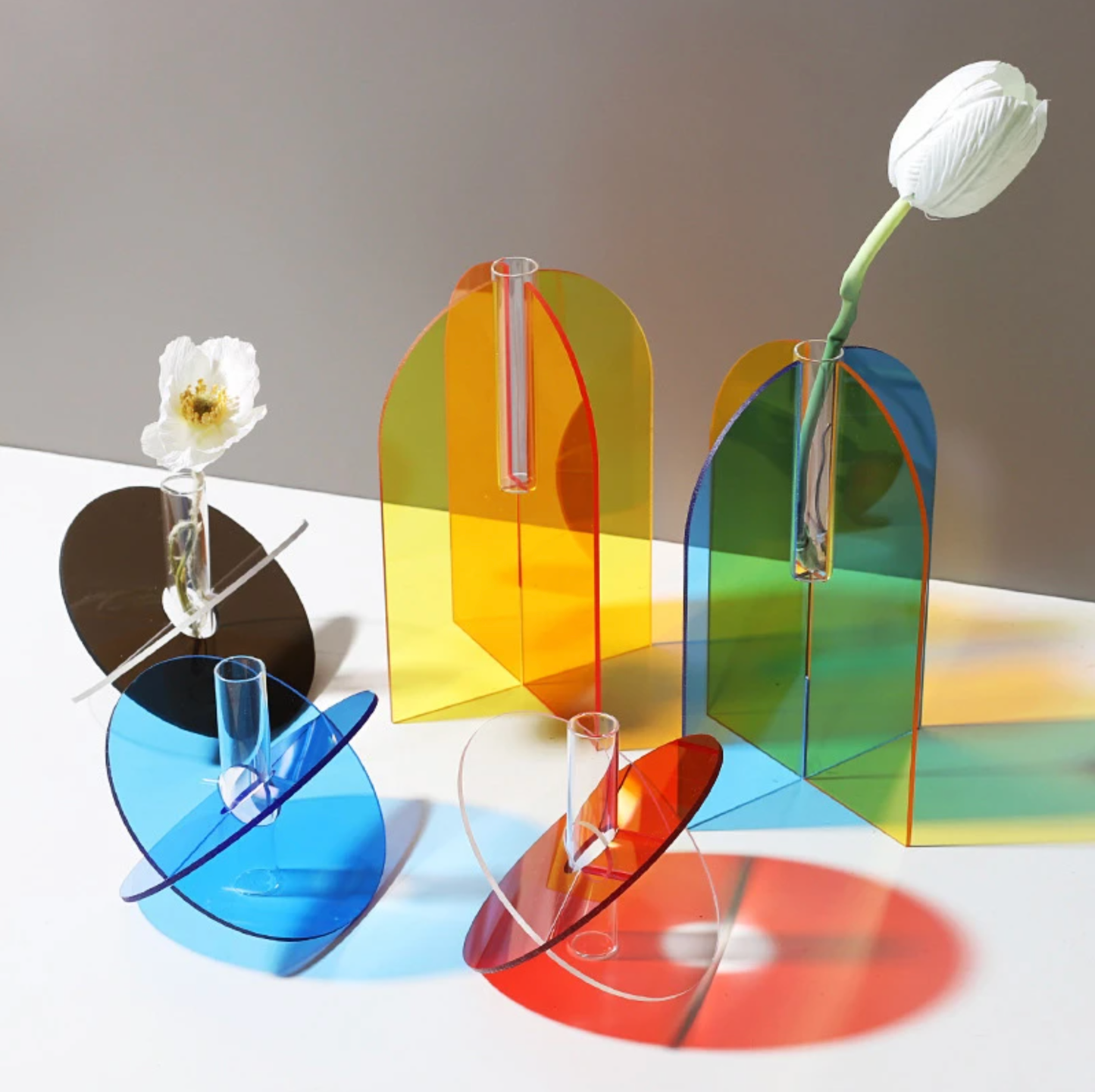 Colorful Acrylic Flower Vase: G