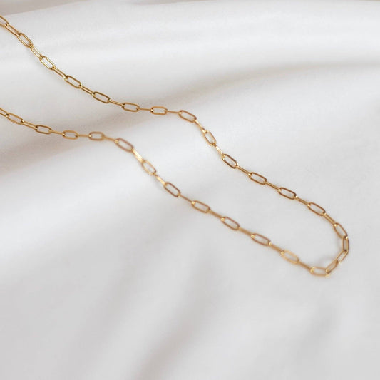 Chunky Paperclip Chain: 20"