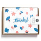 Card: Thanks Calligraphy Floral: Single Card