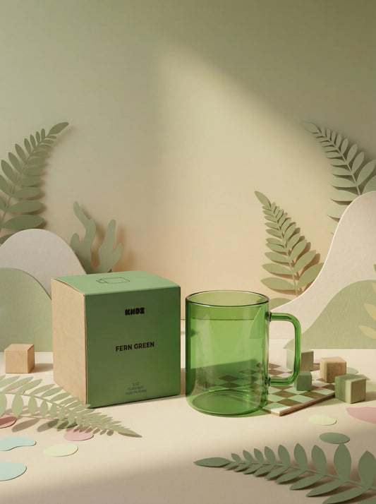 Everyday Glass Mug Fern Green