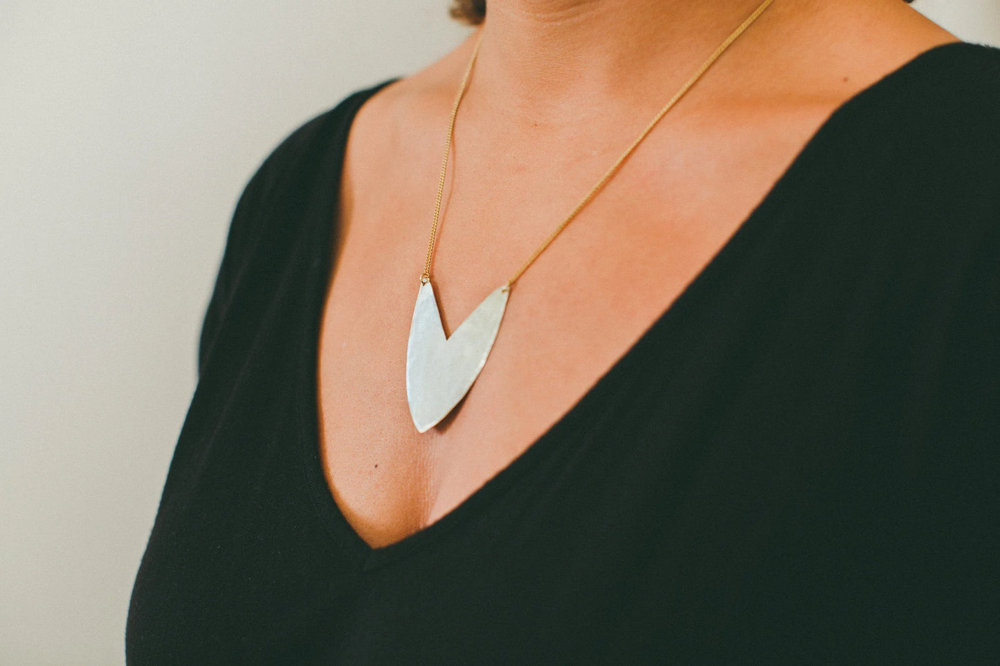 Tulip Shield Necklace