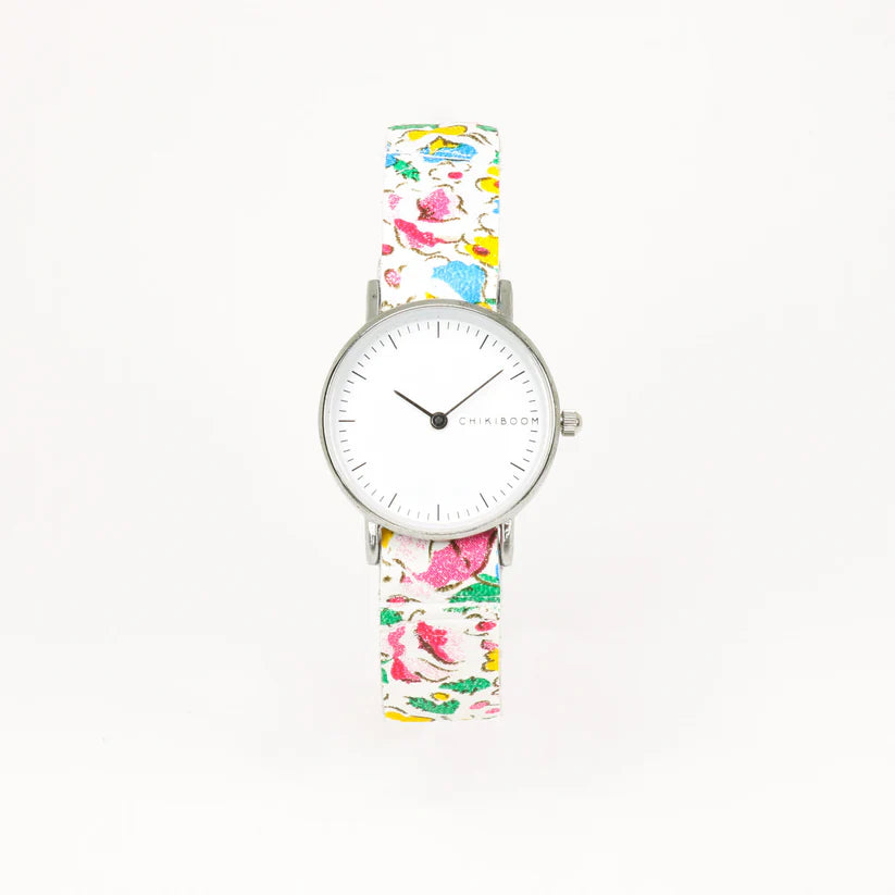 Flowerish White Watch