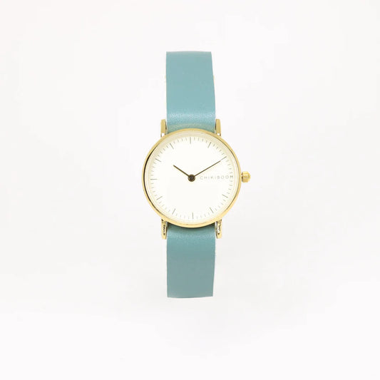 Turquoise Cream and Gold Watch