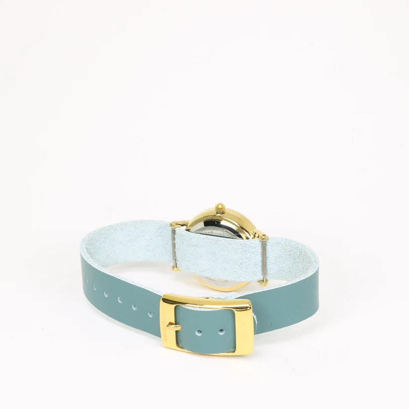 Turquoise Cream and Gold Watch