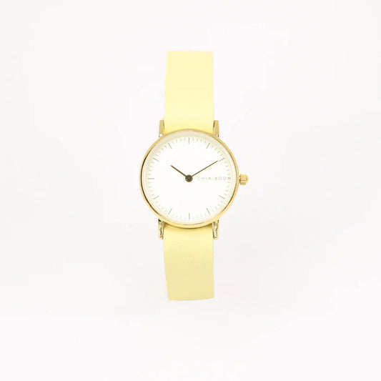 Pale Yellow & White Watch
