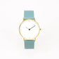 Turquoise White & Gold Watch