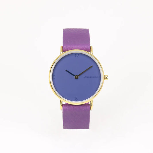Purple & Blue & Gold Watch