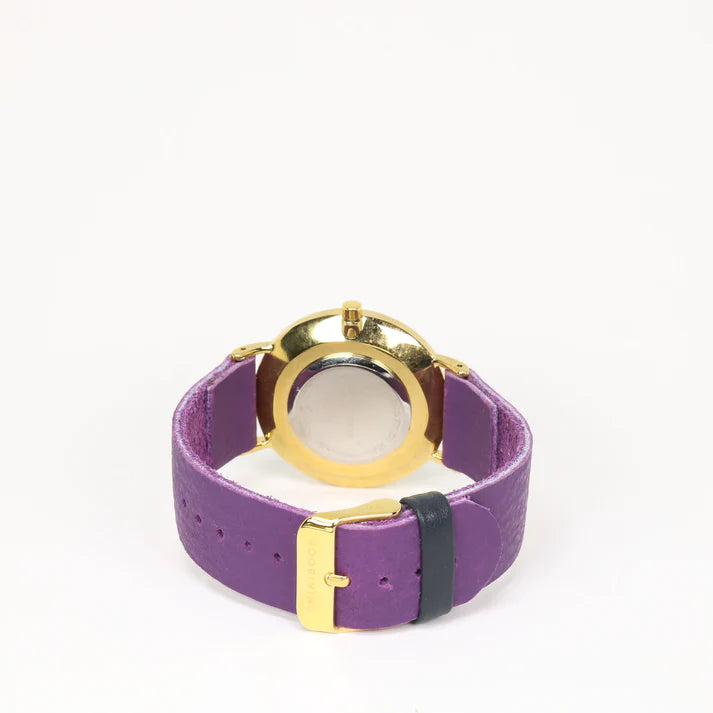Purple & Blue & Gold Watch