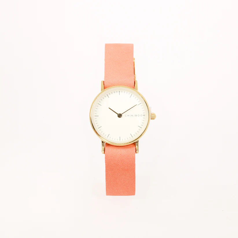 Salmon Cream & Gold Watch