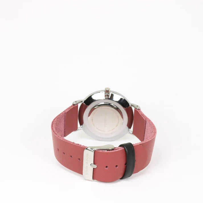 Dark Pink & Beige Watch
