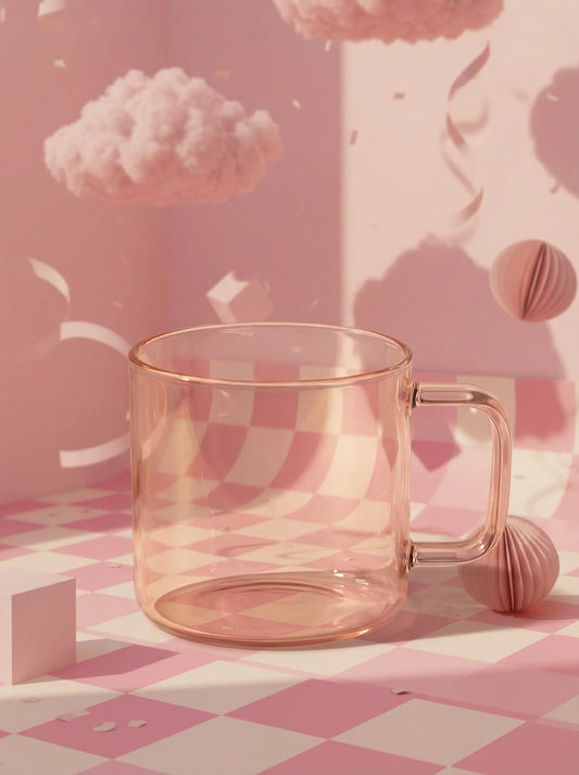 Everyday Glass Mug Pink Cloud