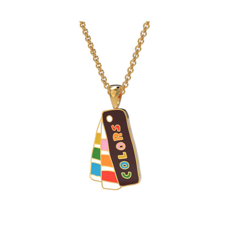 Colour Swatch Book Pendant