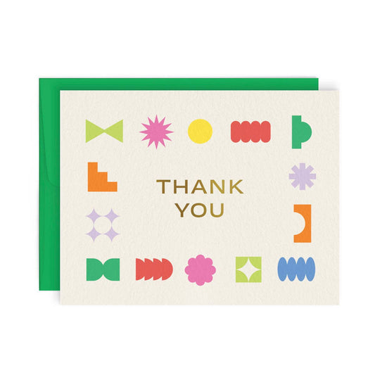THANK YOU GEOMETRIC — Greeting card