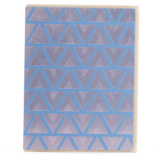 Geometric Triangles Greeting Card: Single Card