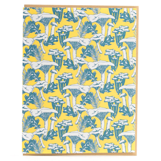Chanterelle Mushroom Forest Card