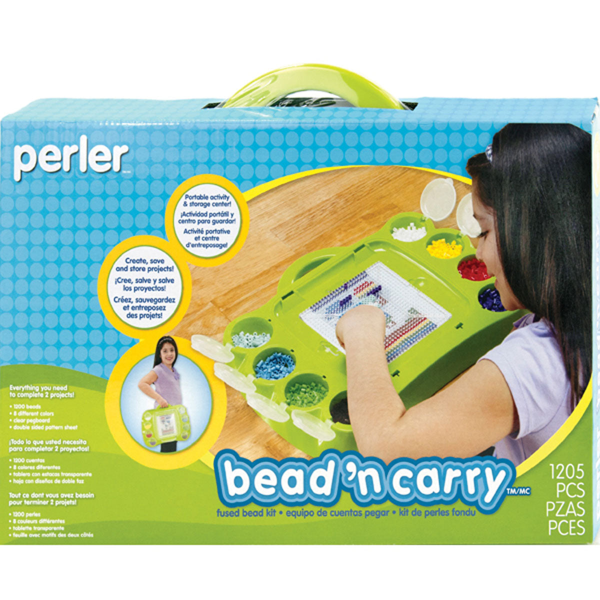 Perler Bead 'n Carry Fused Bead Kit- - 048533227594